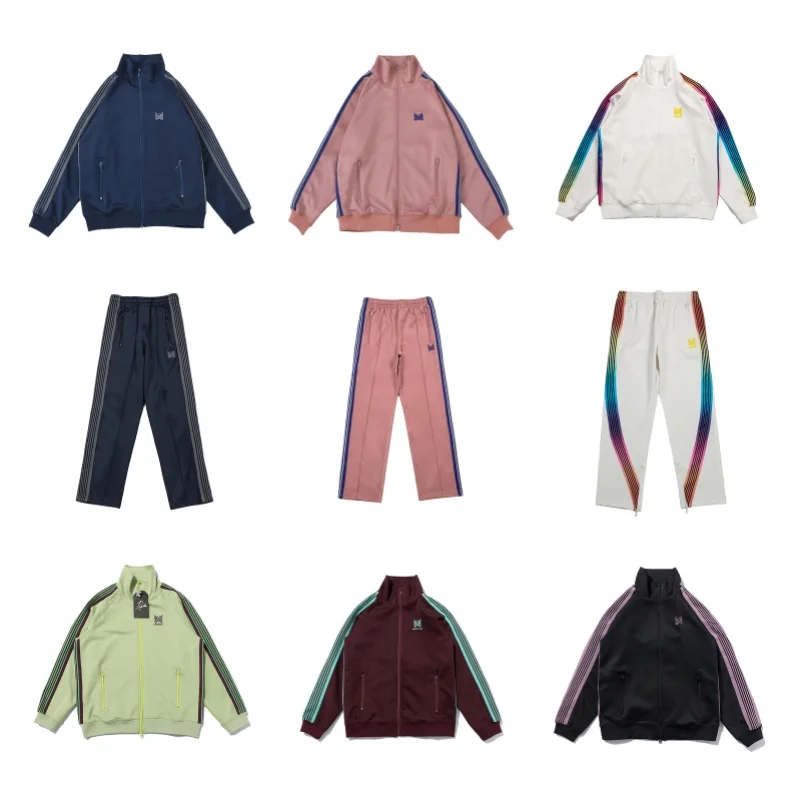 Autumn Winter Nee dles Fashion Zip Jacket Mens Womens AWGE Suit Clothing Embroidery Vintage Drawstring Sweatpants
Autumn Winter Nee dles Fashion Zip Jacket Mens Womens AWGE Suit Clothing Embroidery Vintage Drawstring Sweatpants