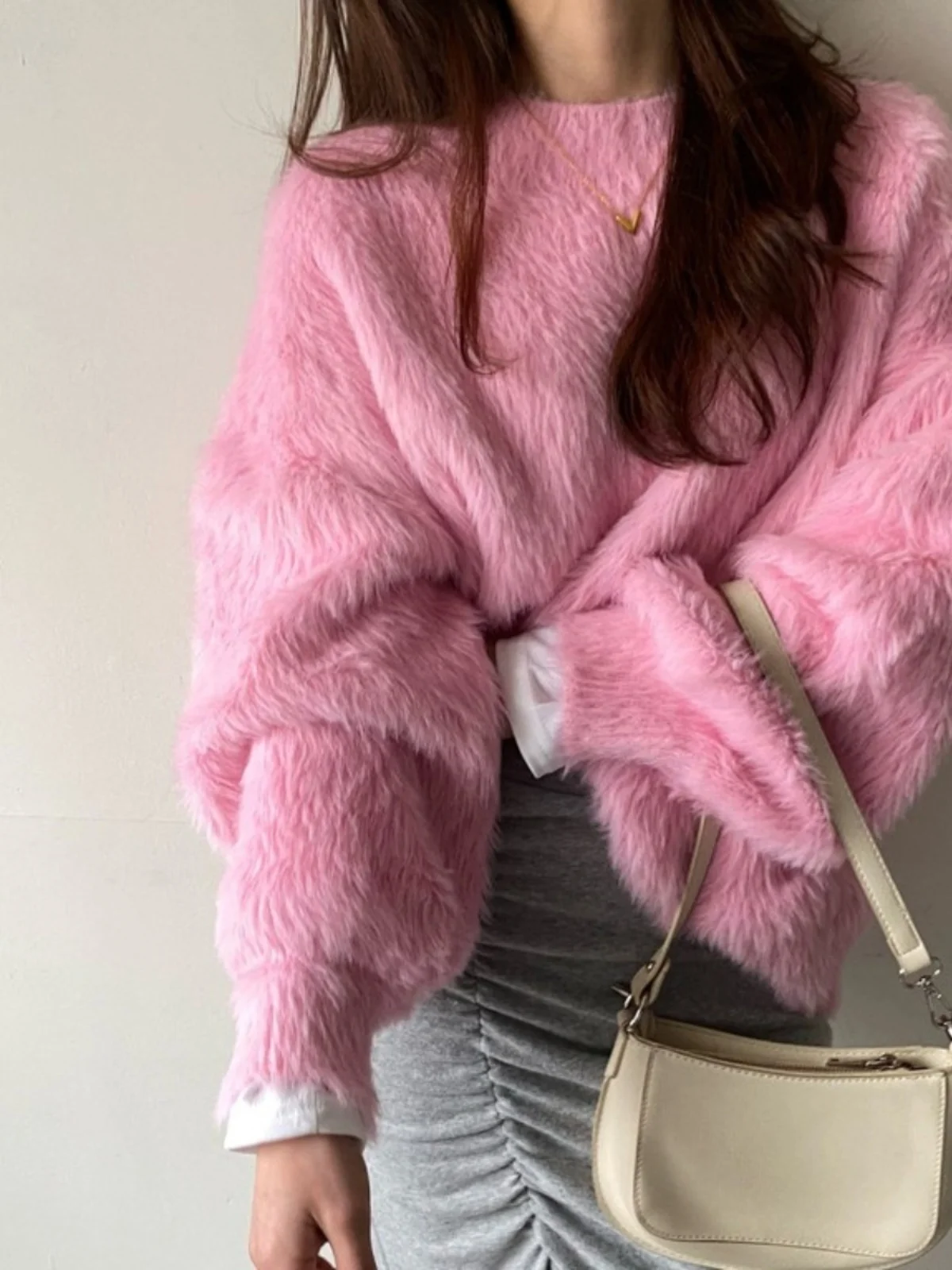 Soft Knitted Long Sve Sweater Women's Korean Sle Sweet Youth Reduction Loose Fit Warm Top Imitation Fur Coat
Soft Knitted Long Sve Sweater Women's Korean Sle Sweet Youth Reduction Loose Fit Warm Top Imitation Fur Coat