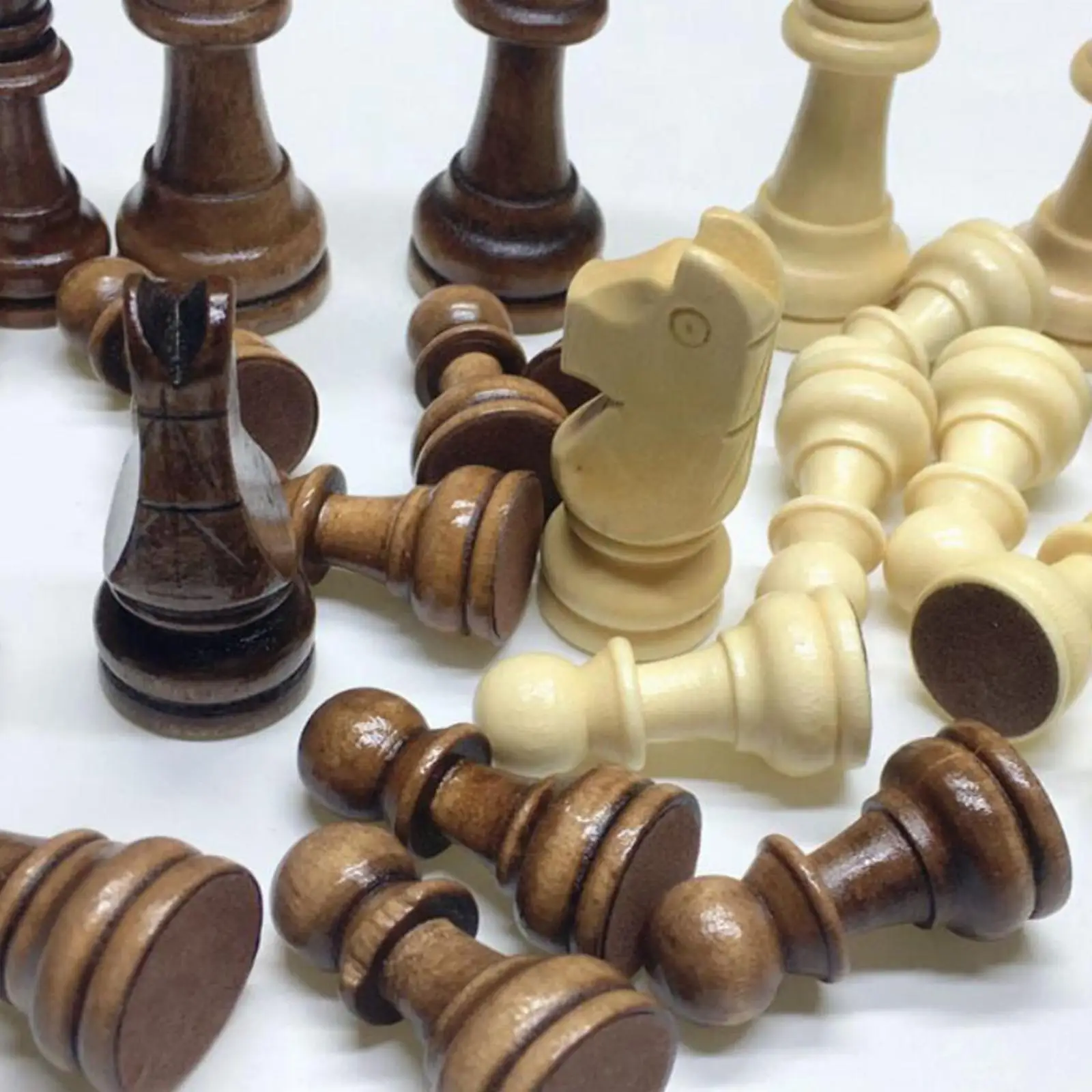 32x Handmade Wooden Chess Pieces Wooden Replacement Chess Figures 55/77/91mm
32x Handmade Wooden Chess Pieces Wooden Replacement Chess Figures 55/77/91mm