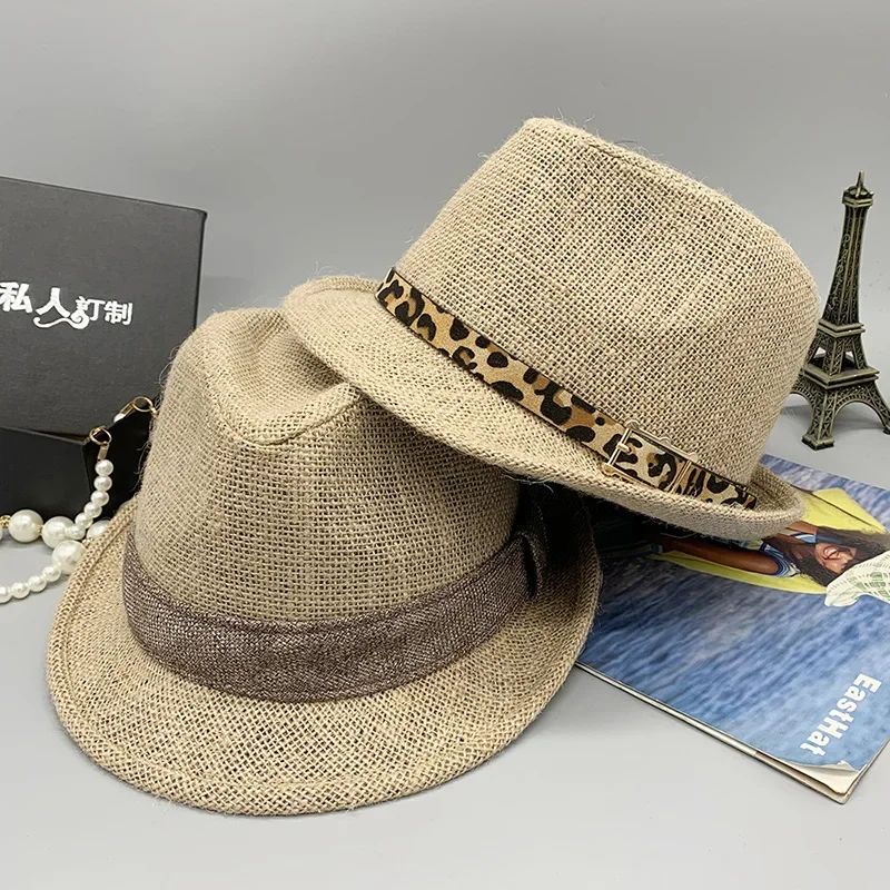 Summer Sun Hats for Both Men and Women, Outdoor Sun Protection and Shading Straw Hats, Short-brimmed Jazz Hats
Summer Sun Hats for Both Men and Women, Outdoor Sun Protection and Shading Straw Hats, Short-brimmed Jazz Hats