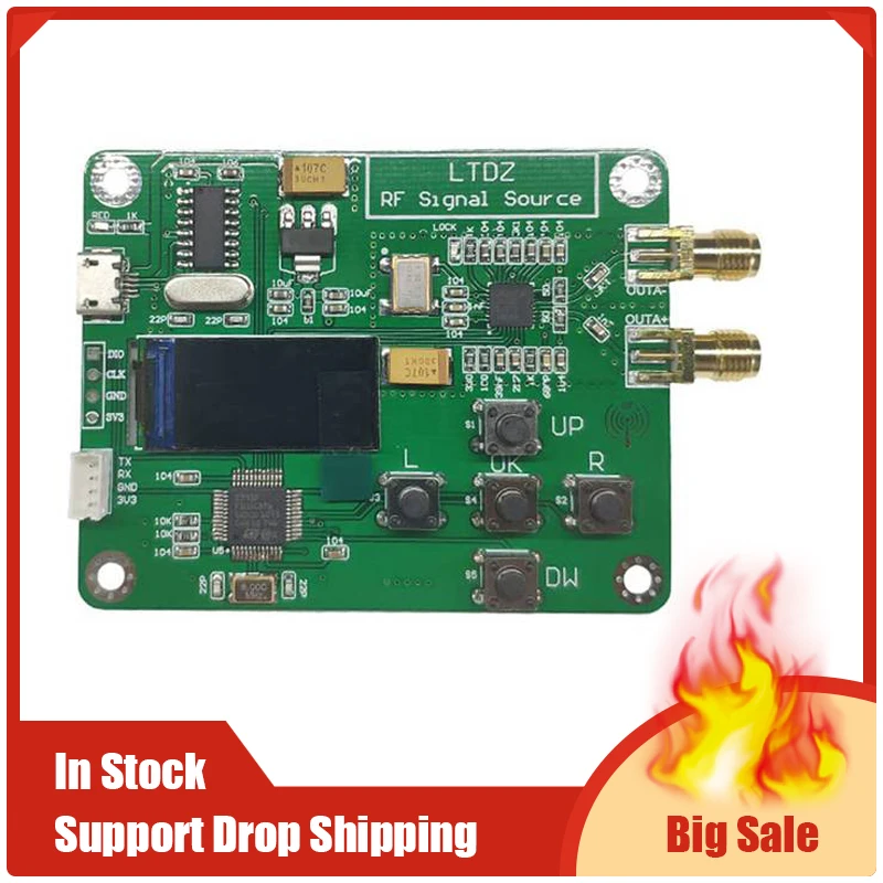 LTDZ MAX2870 STM32 23,5-6000 МГц модуль источника сигнала USB 5 в питание частоты и режимы аксессуар
LTDZ MAX2870 STM32 23,5-6000 МГц модуль источника сигнала USB 5 в питание частоты и режимы аксессуар