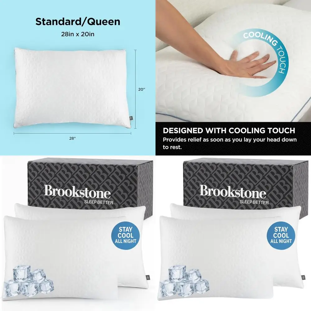 Охлаждающие подушки для тех, кто потеет во сне - Технология CoolSense для ночной комфортности - Белые, стандартный размер/Queen
Охлаждающие подушки для тех, кто потеет во сне - Технология CoolSense для ночной комфортности - Белые, стандартный размер/Queen