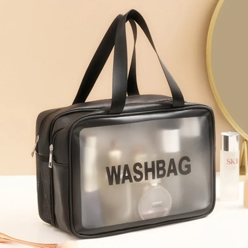 Homefish Large capacity transparent dry wet separation double-layer washbag frosted travel portable handheld bath storage bag
Homefish Large capacity transparent dry wet separation double-layer washbag frosted travel portable handheld bath storage bag