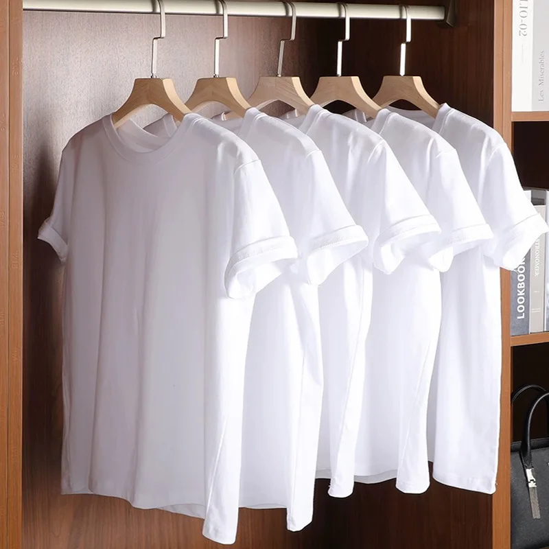 One-Piece Cotton Shirt Male Black and White/Women's Short SleeveTSummer Loose Top Couple Wear
One-Piece Cotton Shirt Male Black and White/Women's Short SleeveTSummer Loose Top Couple Wear