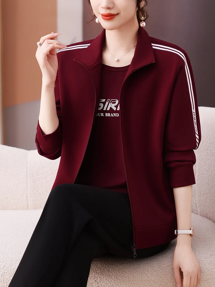 Женский хлопковый спортивный костюм: повседневный свободный комплект для бега из двух предметов, весна-осень, новинка, чисто хлопковая куртка для мам
Женский хлопковый спортивный костюм: повседневный свободный комплект для бега из двух предметов, весна-осень, новинка, чисто хлопковая куртка для мам