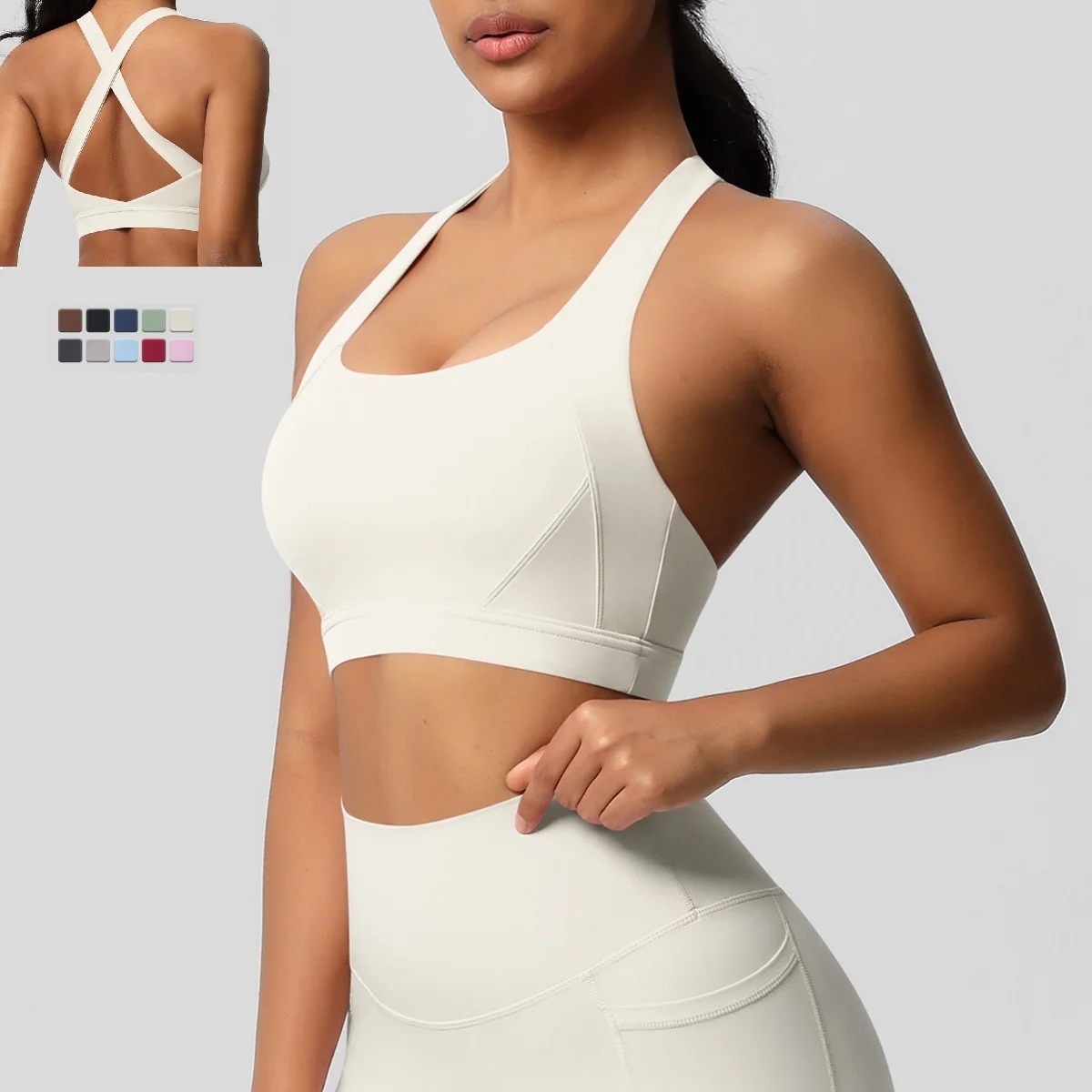 Fitness Cross Back Sports Bra Women's Yoga Tops Push Up Running Bras High Elastic Workout Vest Gym Clothes Sportswear Clothing
Fitness Cross Back Sports Bra Women's Yoga Tops Push Up Running Bras High Elastic Workout Vest Gym Clothes Sportswear Clothing