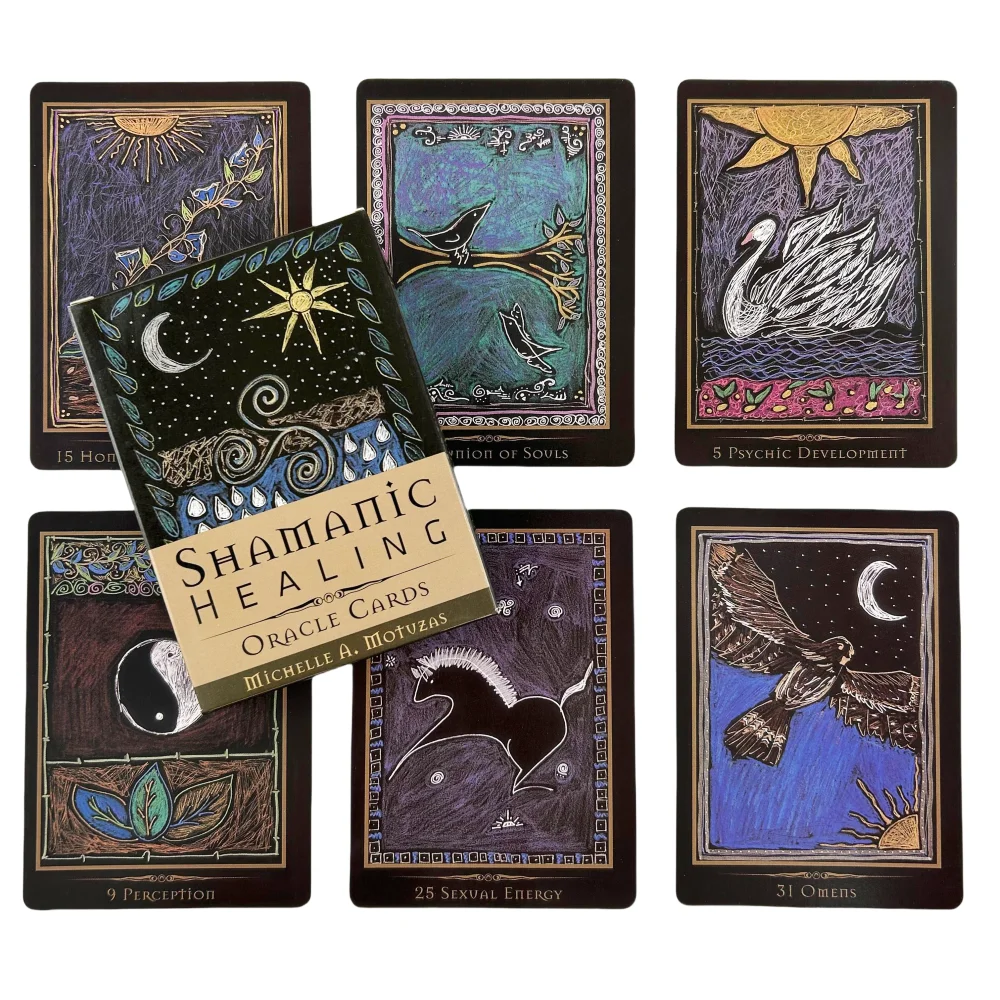 Shamanic Healing Oracle Cards A 44 Cards English Version Divination Tarot Cards Family Party Board Game
Shamanic Healing Oracle Cards A 44 Cards English Version Divination Tarot Cards Family Party Board Game