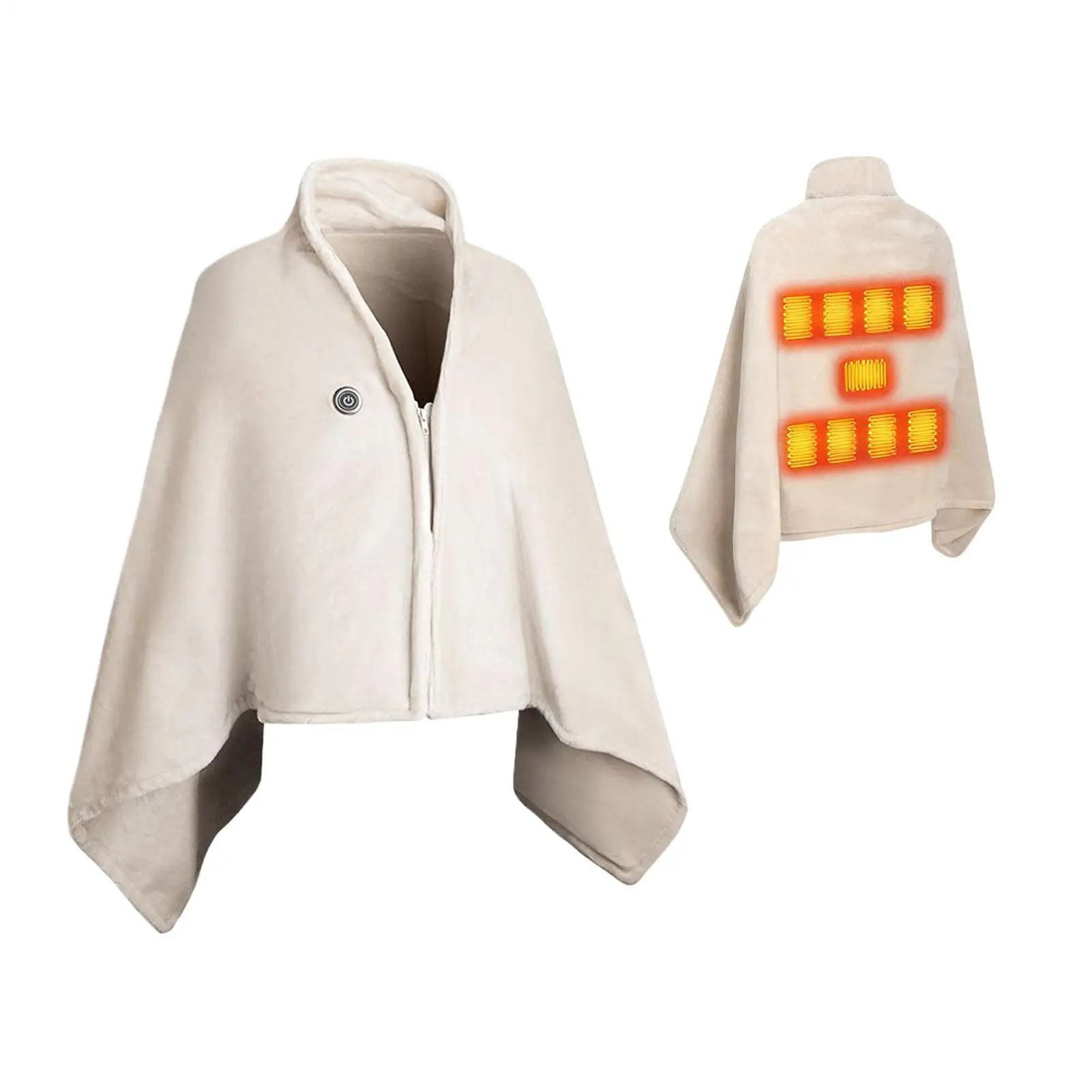 Portable Heated Shawl Wearable USB Rechargeable Electric Shawl Portable Electric Blanket For Room Offices School Travel Camp
Portable Heated Shawl Wearable USB Rechargeable Electric Shawl Portable Electric Blanket For Room Offices School Travel Camp