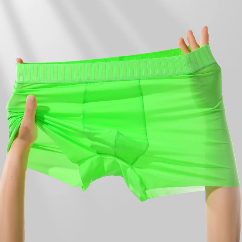Men's Boxers Underwear Ice Silk Seamless Translucent Panties Ultra-Thin Breathable Summer Boxer Bulge Pouch Underpants Trunks
Men's Boxers Underwear Ice Silk Seamless Translucent Panties Ultra-Thin Breathable Summer Boxer Bulge Pouch Underpants Trunks