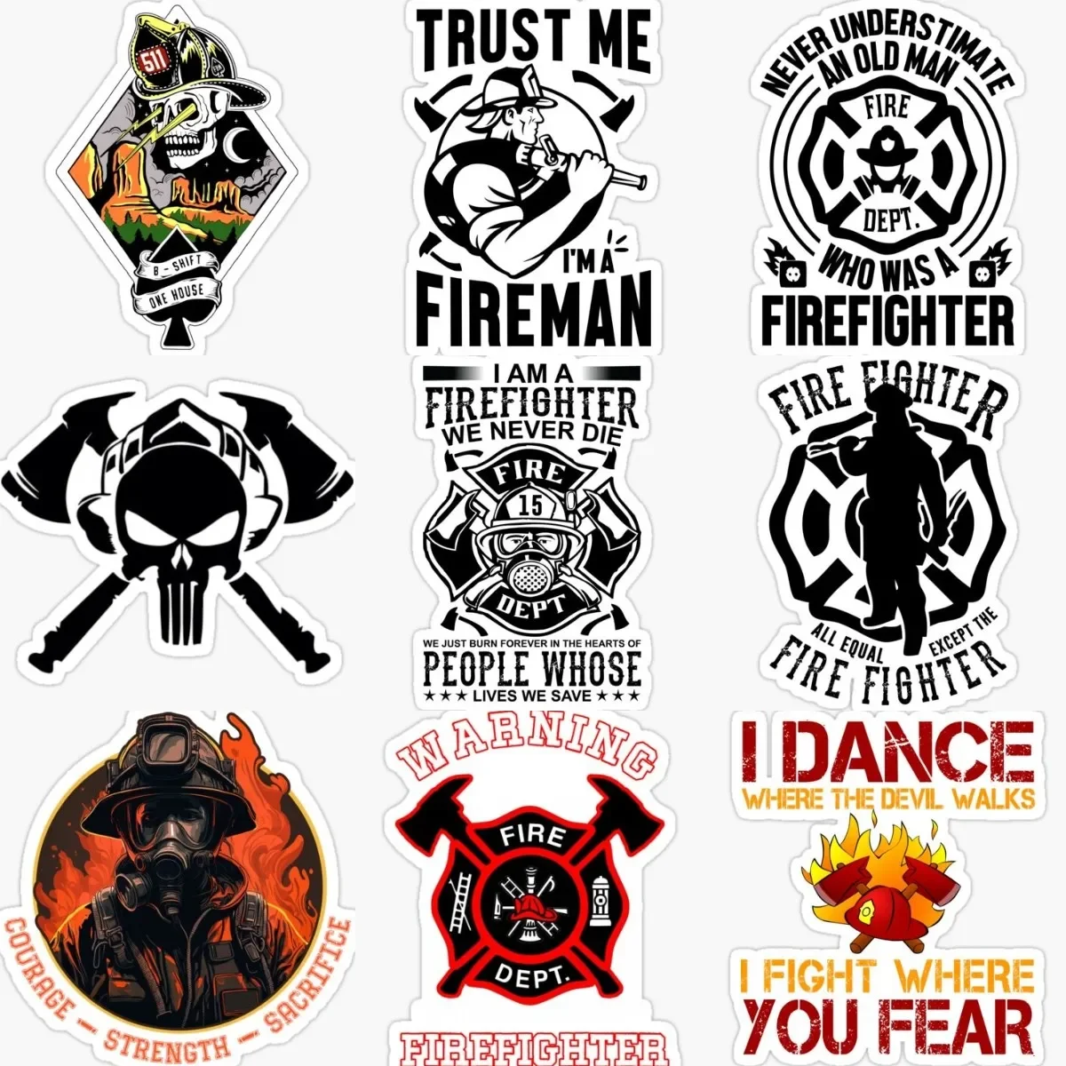 EMT EMS Firefighter Fire Skull Creative Waterproof Sticker for Decorate Motorcycle Laptop Car Van Bumper Wall Truck Off-road
EMT EMS Firefighter Fire Skull Creative Waterproof Sticker for Decorate Motorcycle Laptop Car Van Bumper Wall Truck Off-road