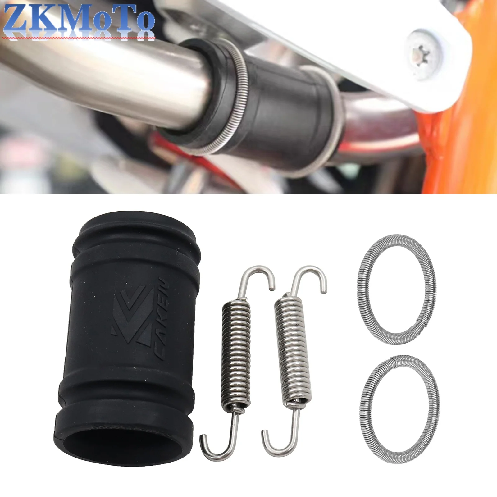 Motorcycle Exhaust Coupling Exhaust Pipe Tailpipe Seal Ring Spring Kit For KTM EXC250 EXC300 SX XC EXC XCW 250 300 2017-2023
Motorcycle Exhaust Coupling Exhaust Pipe Tailpipe Seal Ring Spring Kit For KTM EXC250 EXC300 SX XC EXC XCW 250 300 2017-2023