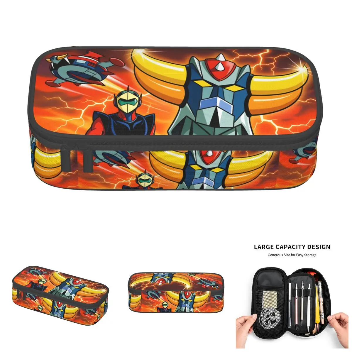 Kawaii Grendizer Duke FleedGoldorak Pencil Case for Girls Boys Large Capacity Pen Bag Box School Supplies
Kawaii Grendizer Duke FleedGoldorak Pencil Case for Girls Boys Large Capacity Pen Bag Box School Supplies