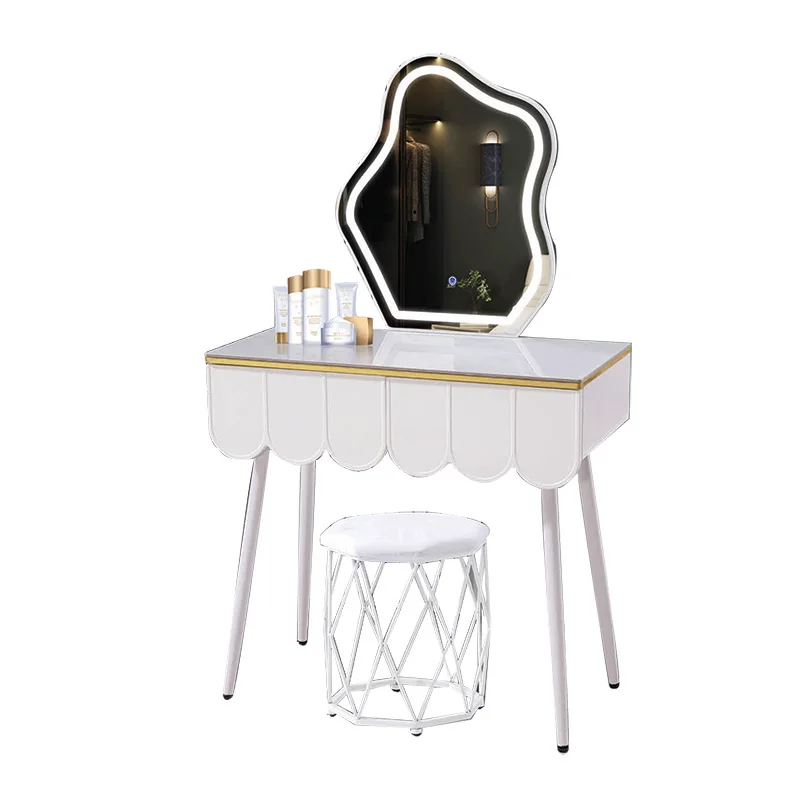 #Bedroom Furniture Simple Modern Design White Hair Light Luxury Dressers Dressing Table Makeup with Storage for Ladies Adult
#Bedroom Furniture Simple Modern Design White Hair Light Luxury Dressers Dressing Table Makeup with Storage for Ladies Adult
