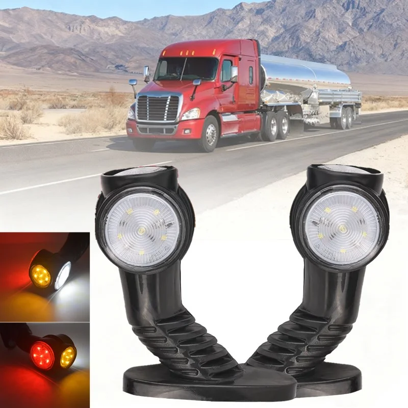 2PCS LED Lorry Side Marker Lights Truck Trailer Outline Clearance Lights White Red Yellow LED Truck Side Lamp 12V 24V
2PCS LED Lorry Side Marker Lights Truck Trailer Outline Clearance Lights White Red Yellow LED Truck Side Lamp 12V 24V