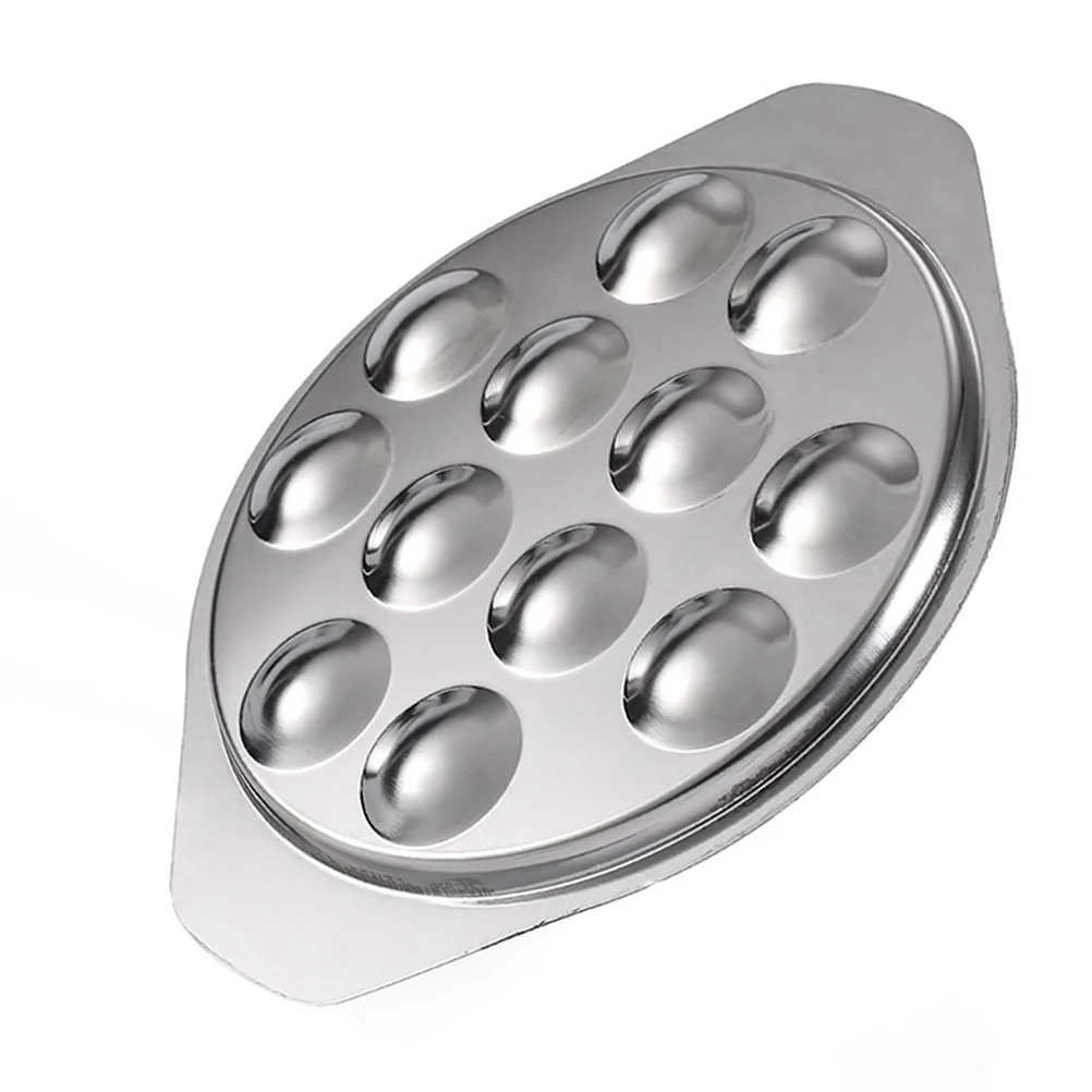 Snail Dish Steel Snali Plate Barbecue Baking for Snails Conch 12 Holes Seafood Cookie Stencils
Snail Dish Steel Snali Plate Barbecue Baking for Snails Conch 12 Holes Seafood Cookie Stencils