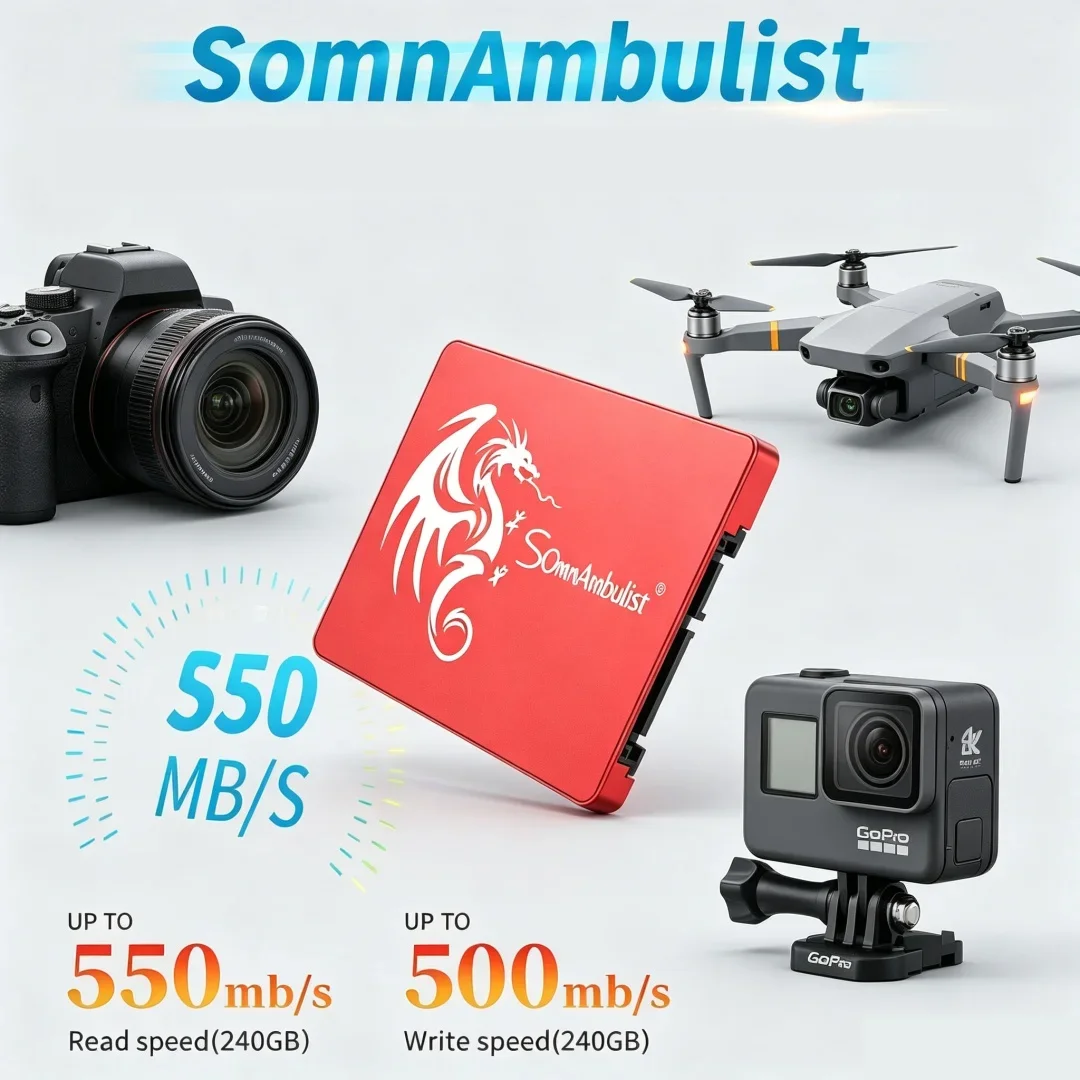 Sata3 New SomnAmbulist Wide Compatibility 2.5 Inch Premium SSD Solid State Drive For All PC Laptop128GB 512GB 960GB 1TB 2TB
Sata3 New SomnAmbulist Wide Compatibility 2.5 Inch Premium SSD Solid State Drive For All PC Laptop128GB 512GB 960GB 1TB 2TB