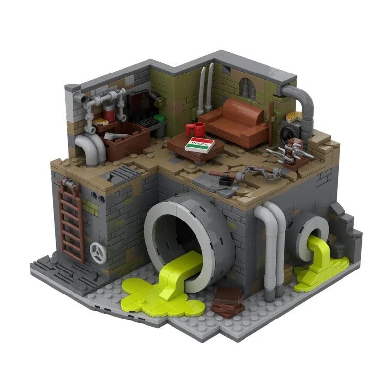 Technology Bricks DIY Sewer Lair Diorama MOC Dark Underground Hideout Scene,set for Hobby Display and Collection
Technology Bricks DIY Sewer Lair Diorama MOC Dark Underground Hideout Scene,set for Hobby Display and Collection