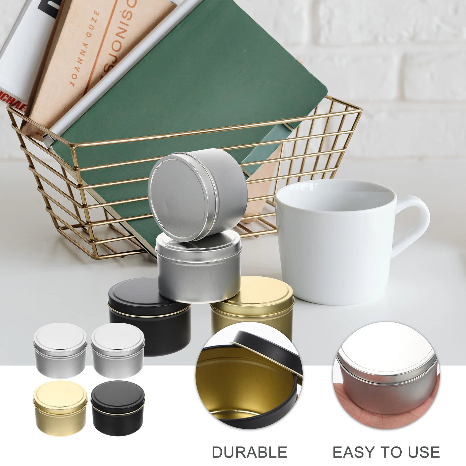 4pcs Fragrance Jars Black Smooth Surface DIY Craft Making Storage C Storage Container Container Sealed
4pcs Fragrance Jars Black Smooth Surface DIY Craft Making Storage C Storage Container Container Sealed