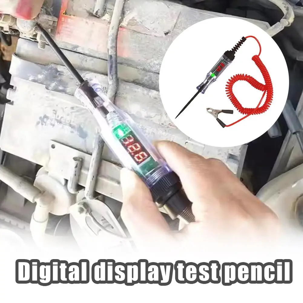 Digital Auto Voltage Tester 3V-90V DC Pen-Style Circuit Probe with Fuse Checker LED Display for Car Motorcycle Wiring
Digital Auto Voltage Tester 3V-90V DC Pen-Style Circuit Probe with Fuse Checker LED Display for Car Motorcycle Wiring