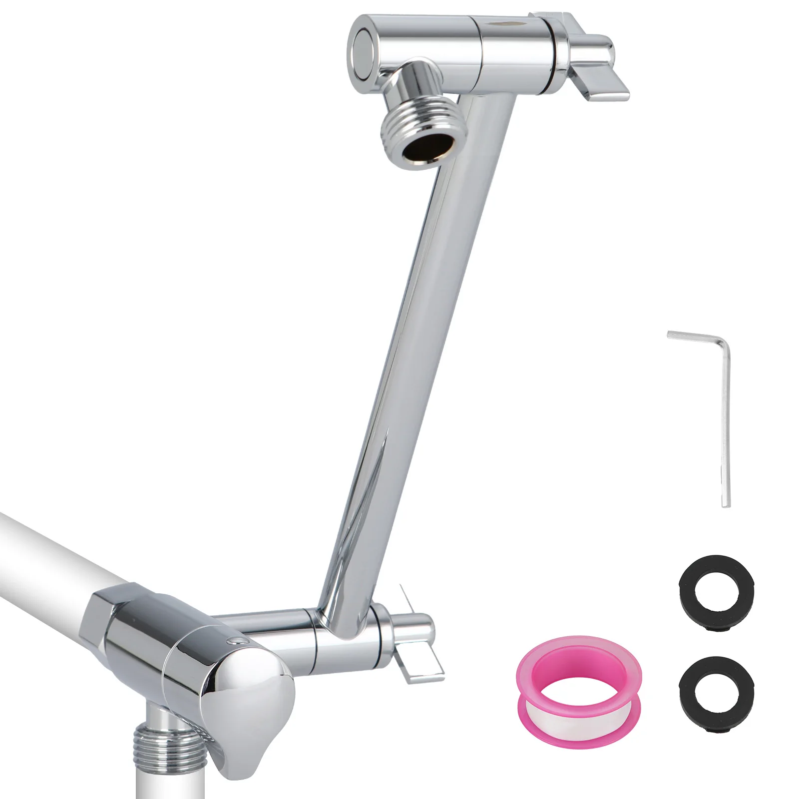 Bourdillat Shower Extension Arm 11Inch with 3-Way Diverter Valve G1/2 Universal Thread
Bourdillat Shower Extension Arm 11Inch with 3-Way Diverter Valve G1/2 Universal Thread