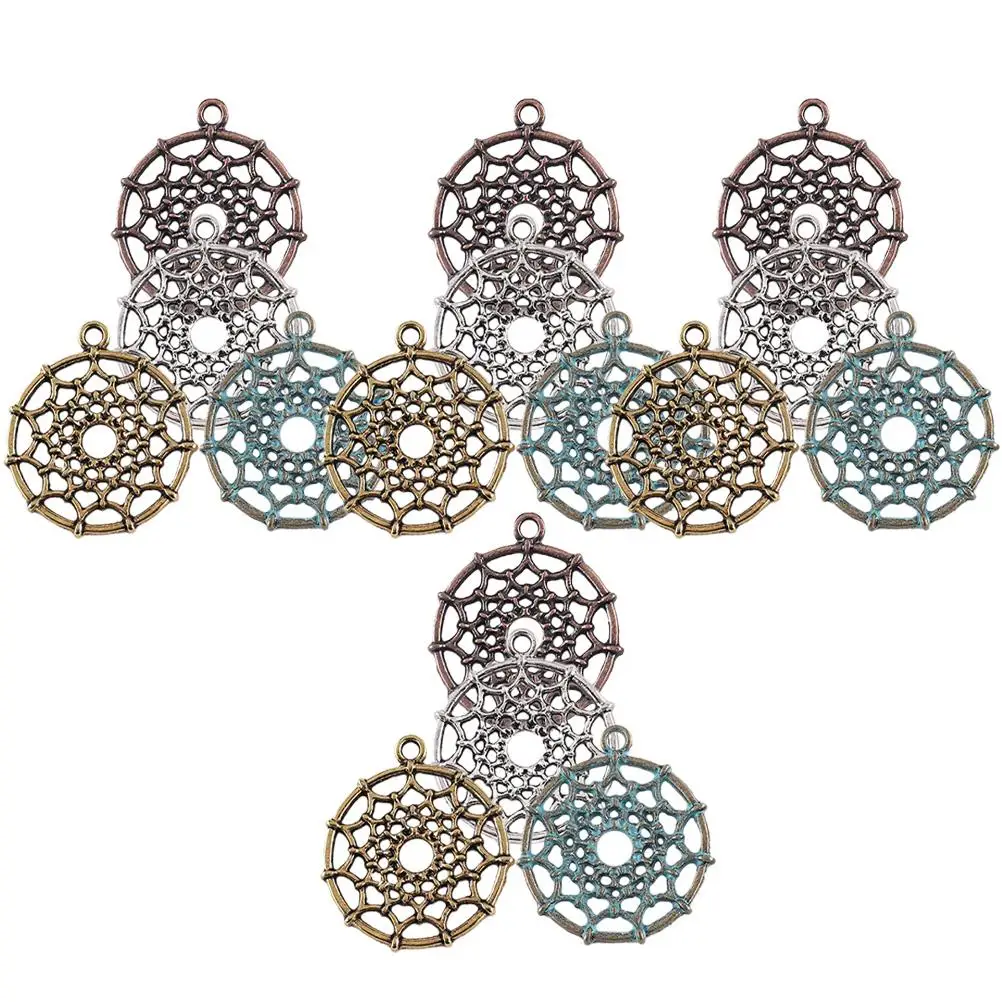 50 pcs Dream Catcher Pendant Alloy Jewelry Making Charms Hollow Pendants Necklace Bracelet DIY Supplies Girls Charm Earring
50 pcs Dream Catcher Pendant Alloy Jewelry Making Charms Hollow Pendants Necklace Bracelet DIY Supplies Girls Charm Earring