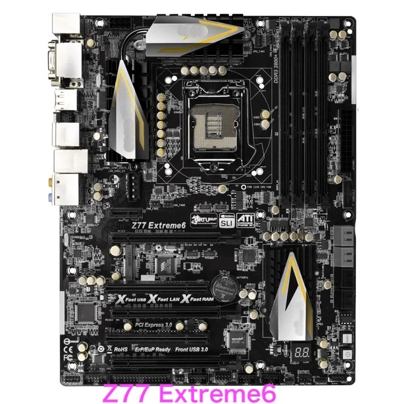 Материнская плата для Asrock Z77 Extreme6, 32 ГБ, LGA 1155 DDR3 ATX, материнская плата, 100% протестирована, полностью работает
Материнская плата для Asrock Z77 Extreme6, 32 ГБ, LGA 1155 DDR3 ATX, материнская плата, 100% протестирована, полностью работает