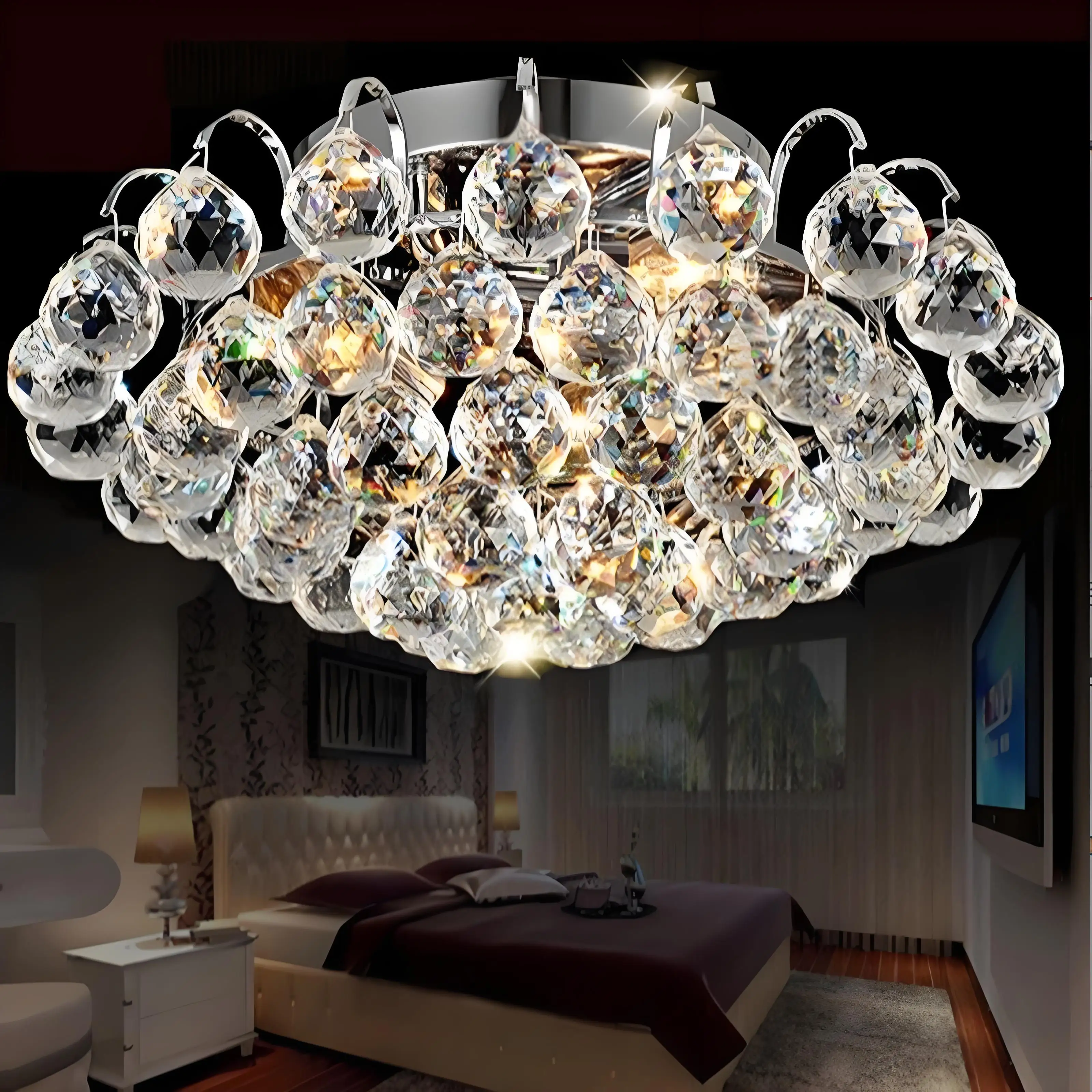 K9 Crystal Led Ceiling Lamp Modern Minimalist Bedroom Crystal Lamp Living Room Lights Restaurant Balcony Aisle Porch Lights
K9 Crystal Led Ceiling Lamp Modern Minimalist Bedroom Crystal Lamp Living Room Lights Restaurant Balcony Aisle Porch Lights