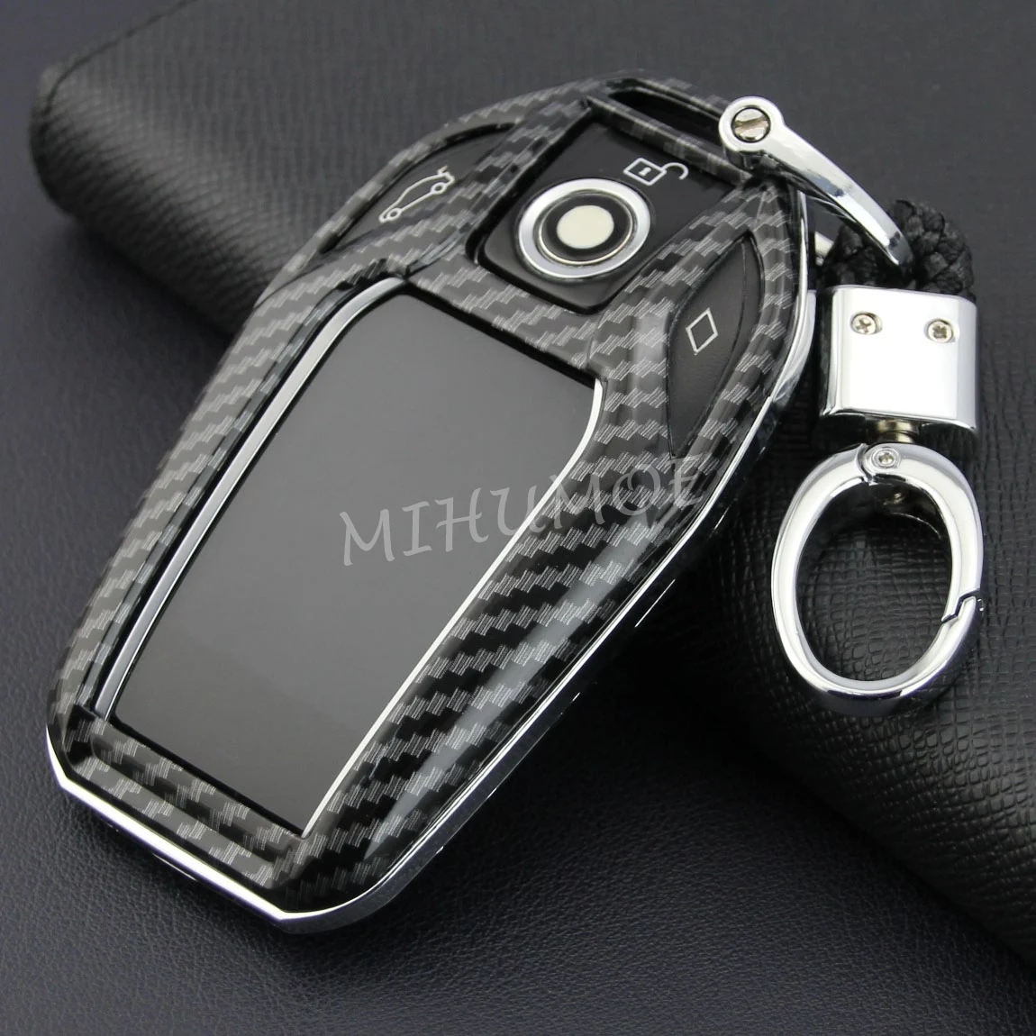 Carbon Fiber LCD Screen Car Key Cover Case Fob Chain For BMW 5 6 7 8 Series X3 X4 X5 X7 G30 G31 G32 G11 G12 G70 G01 G02 G05 G07
Carbon Fiber LCD Screen Car Key Cover Case Fob Chain For BMW 5 6 7 8 Series X3 X4 X5 X7 G30 G31 G32 G11 G12 G70 G01 G02 G05 G07