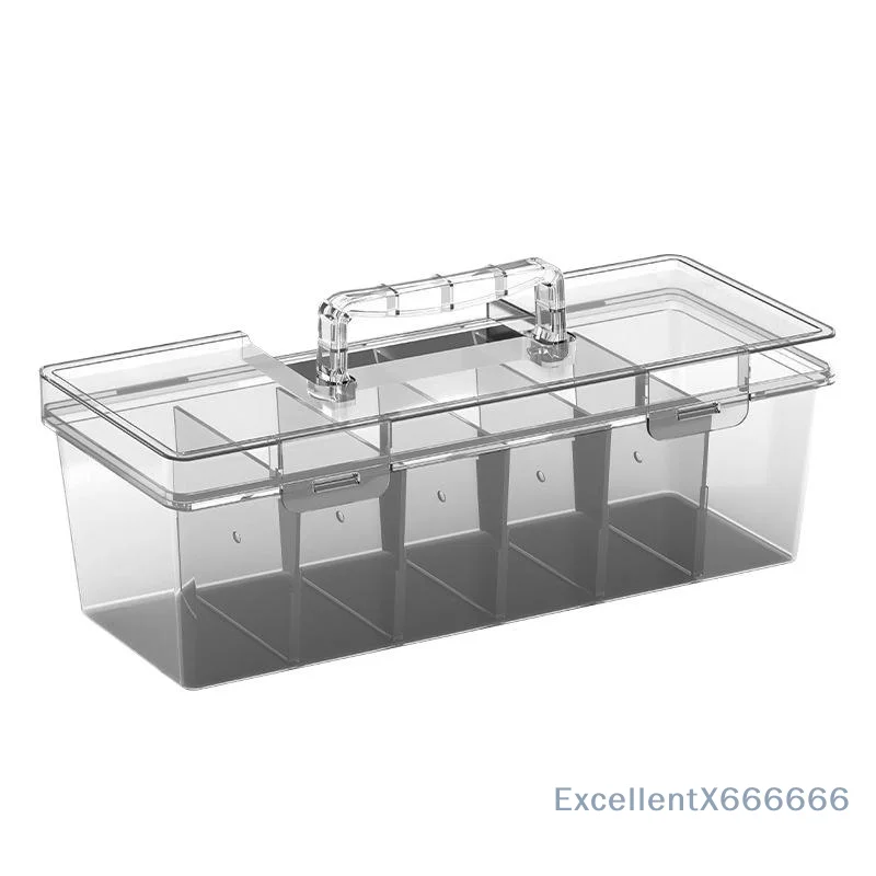 Transparent Plastic Toolbox with Detachable Compartments Lightweight Storage Case for Student Art Supplies Stationery Organizer
Transparent Plastic Toolbox with Detachable Compartments Lightweight Storage Case for Student Art Supplies Stationery Organizer