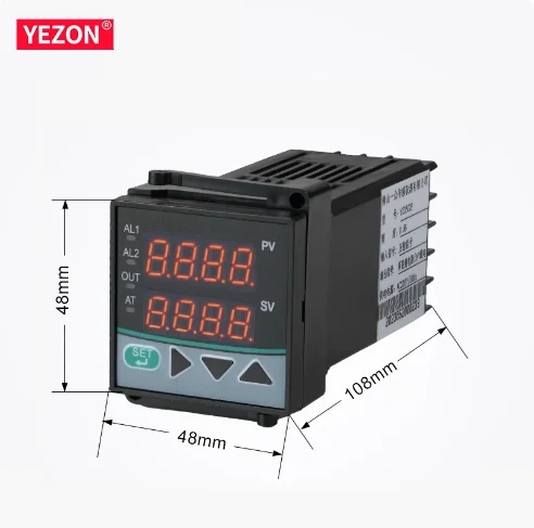 YEZON PY502H 48*48mm Intelligent Dual Display Pressure Gauge Temperature Control Instrument 220V 24V Feed 4~20mA 1 Year IP65
YEZON PY502H 48*48mm Intelligent Dual Display Pressure Gauge Temperature Control Instrument 220V 24V Feed 4~20mA 1 Year IP65