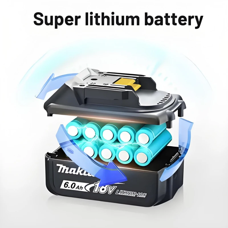 Makita 18V 5.0/6.0/9.0Ah Rechargeable Lithium Battery with LED Indicator High Capacity for Makita Cordles Power Tool Battery
Makita 18V 5.0/6.0/9.0Ah Rechargeable Lithium Battery with LED Indicator High Capacity for Makita Cordles Power Tool Battery