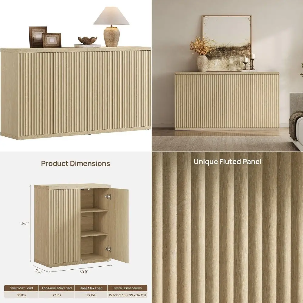 Buffet Cabinet with Storage Accent Sideboard Modern Credenza with Doors amp Shelves Fluted Media Console Mid Century Coffee Bar
Buffet Cabinet with Storage Accent Sideboard Modern Credenza with Doors amp Shelves Fluted Media Console Mid Century Coffee Bar