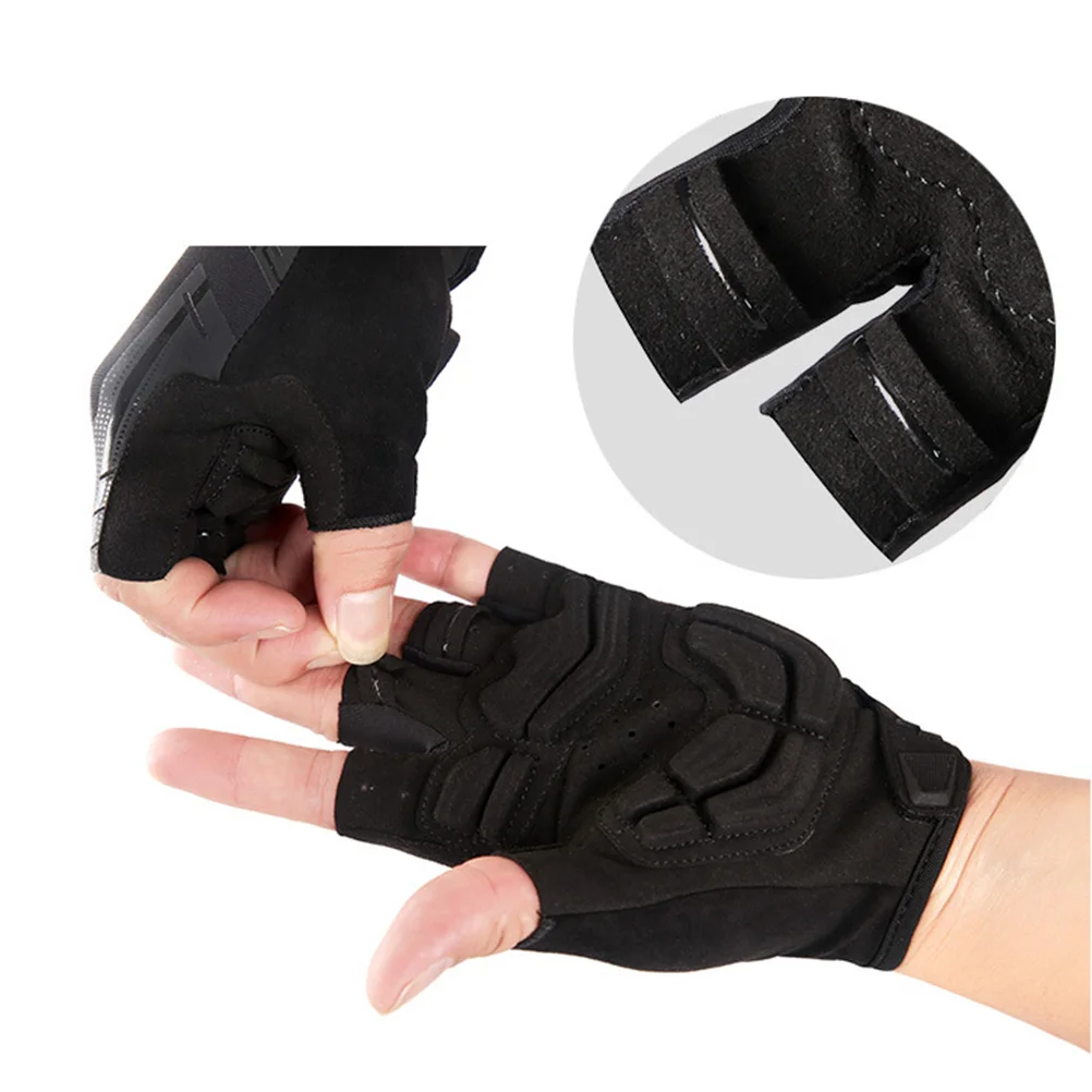 Riding Gloves Black Size Elastic Half Finger Gloves Anti-Skid Palm Protection For Outdoor Sports Training Cycling
Riding Gloves Black Size Elastic Half Finger Gloves Anti-Skid Palm Protection For Outdoor Sports Training Cycling