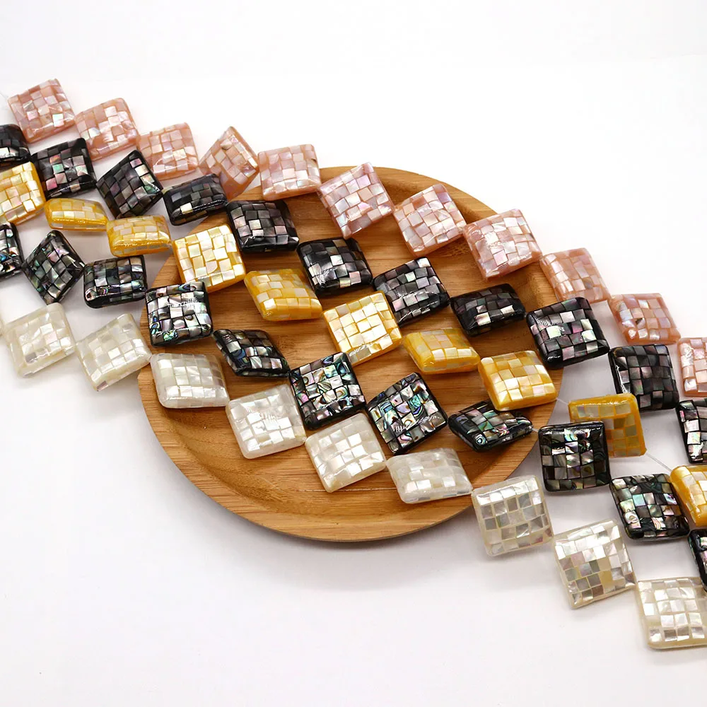 Mother of Pearl Shell Bead Rhombus Natural Ocean Stitching Loose Bead for Jewelry Making DIY Necklace Earring Bracelet Accessory
Mother of Pearl Shell Bead Rhombus Natural Ocean Stitching Loose Bead for Jewelry Making DIY Necklace Earring Bracelet Accessory