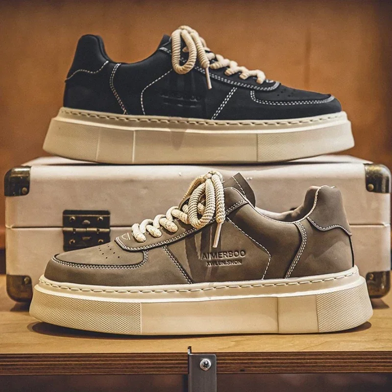 Sneakers Men Sports casual sneaker Thick Bottom Lace Up Skateboard Shoes Trend Retro Designer tennis men Male chaussure hommes
Sneakers Men Sports casual sneaker Thick Bottom Lace Up Skateboard Shoes Trend Retro Designer tennis men Male chaussure hommes