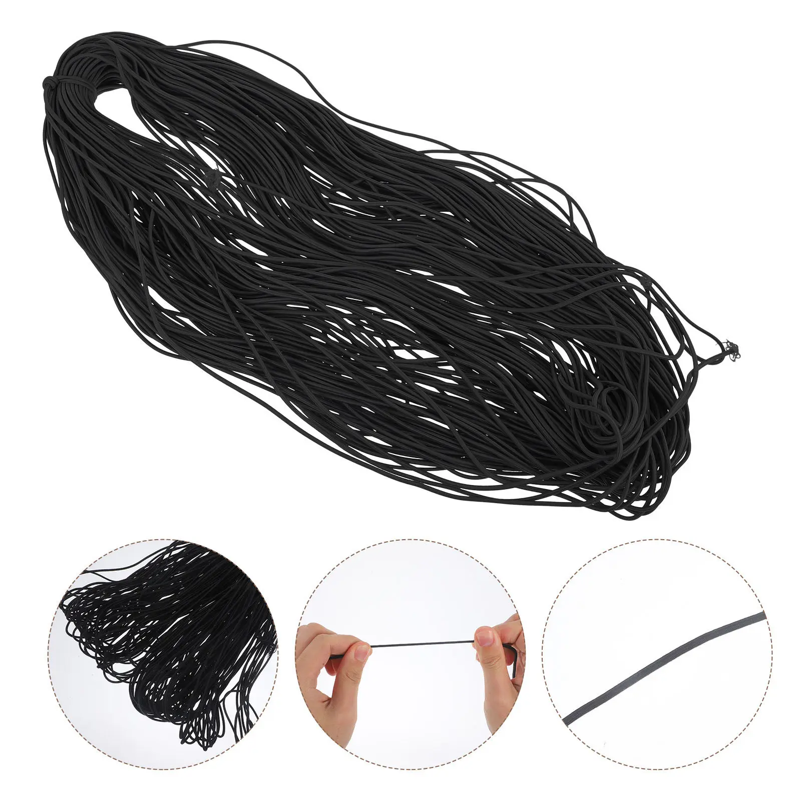 Stretch Round Elastic String for Waistbands Hair Bands Clothing Repair DIY Accessories Comfortable Nonrestrictive Elastic Cord
Stretch Round Elastic String for Waistbands Hair Bands Clothing Repair DIY Accessories Comfortable Nonrestrictive Elastic Cord