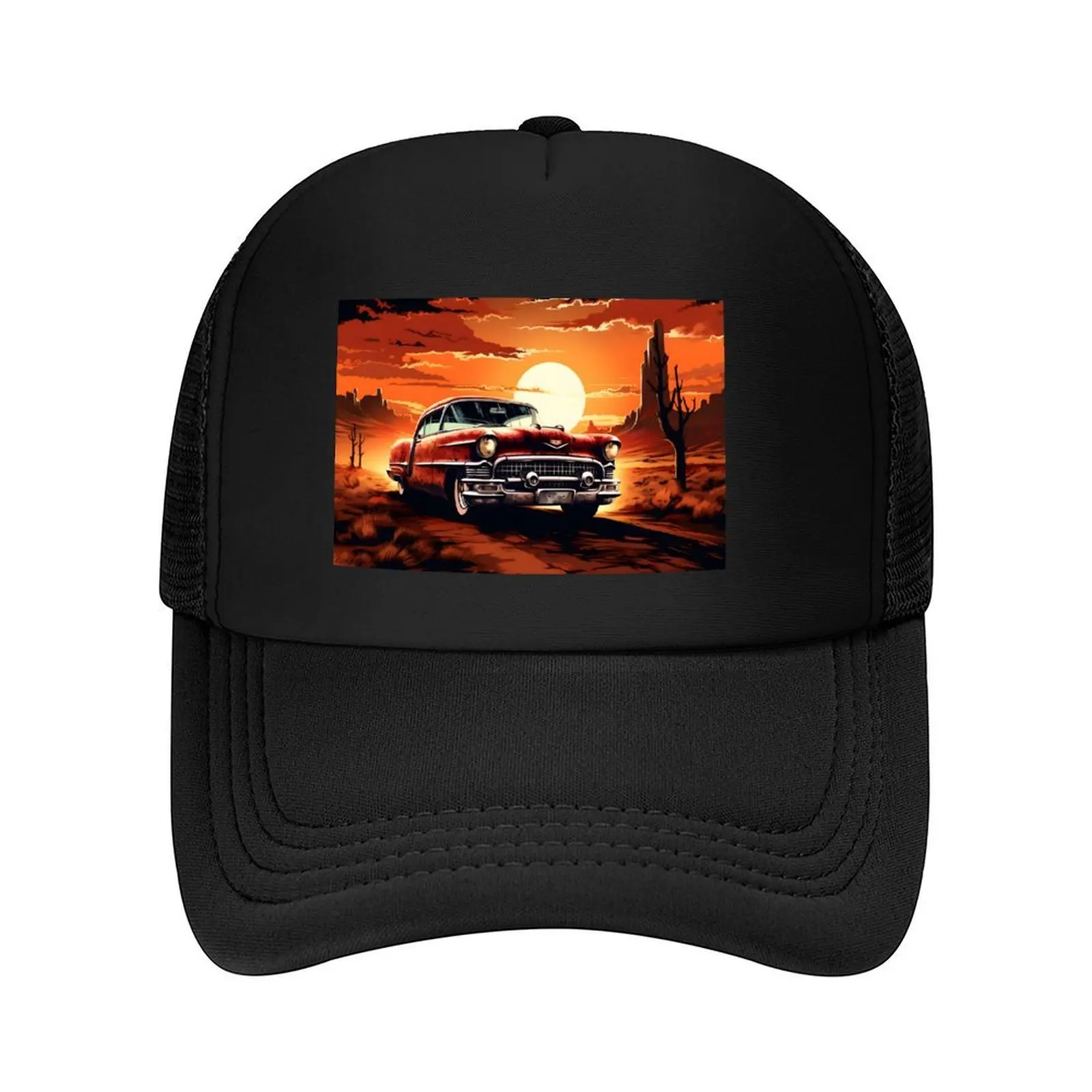 Vintage american classic car in the desert at sunset Baseball Cap Gentleman Hat fashionable sun hat Luxury Woman Men's
Vintage american classic car in the desert at sunset Baseball Cap Gentleman Hat fashionable sun hat Luxury Woman Men's