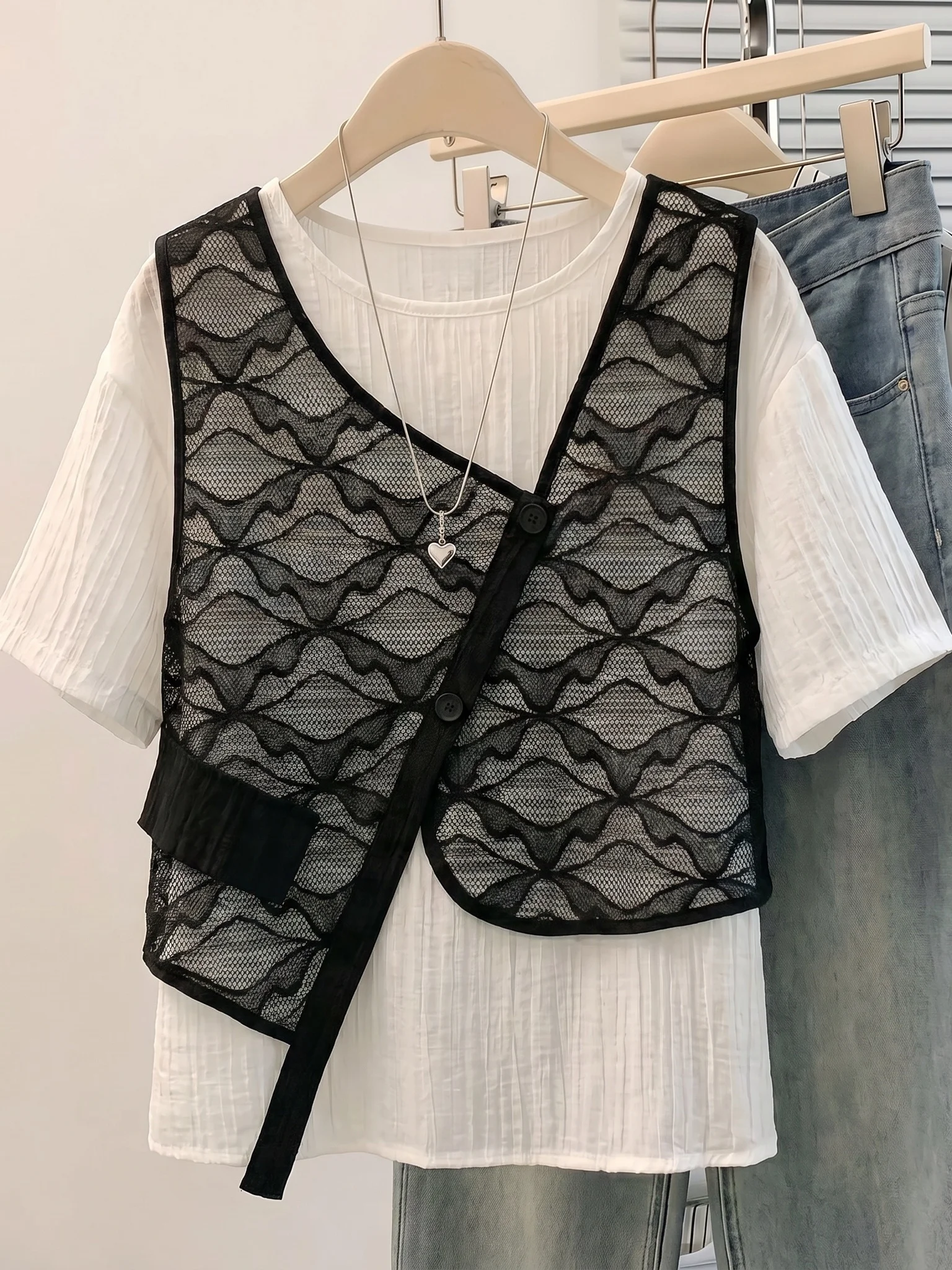 Elegant Short Sleeve Asymmetric Shirt Women's Summer New plus Size Two-Piece Set Korean Style Loose Fit Commute Fashion
Elegant Short Sleeve Asymmetric Shirt Women's Summer New plus Size Two-Piece Set Korean Style Loose Fit Commute Fashion
