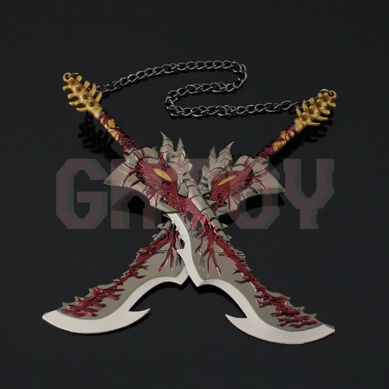 20cm/7.87in China Animation Periphery Mad King Shura Knife Pair Melee Sword Metal Weapon Model Desktop Collectible Boy Gifts Toy
20cm/7.87in China Animation Periphery Mad King Shura Knife Pair Melee Sword Metal Weapon Model Desktop Collectible Boy Gifts Toy