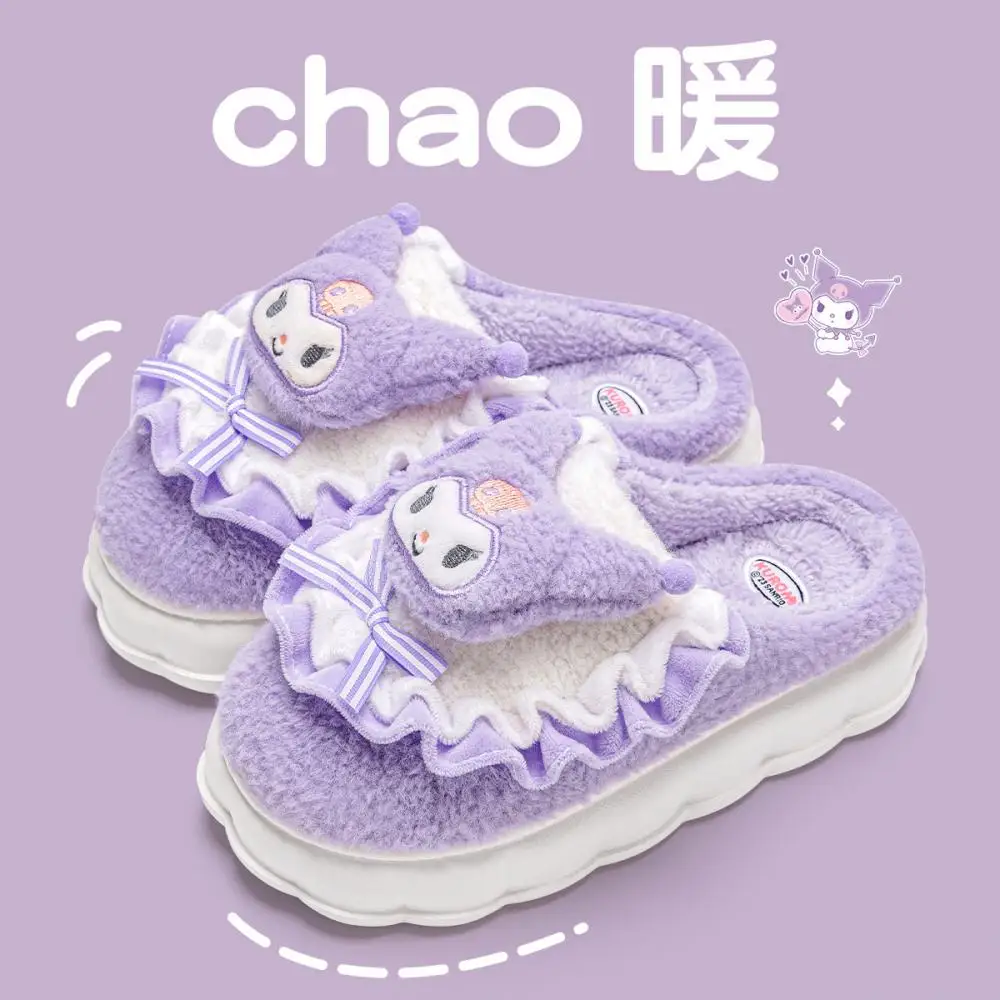 Плюшевые тапочки Sanrio My Melody для девочек Kuromi, зимние теплые хлопковые швабры Kawaii, домашняя обувь, детская хлопковая обувь для отдыха с героями мультфильмов
Плюшевые тапочки Sanrio My Melody для девочек Kuromi, зимние теплые хлопковые швабры Kawaii, домашняя обувь, детская хлопковая обувь для отдыха с героями мультфильмов