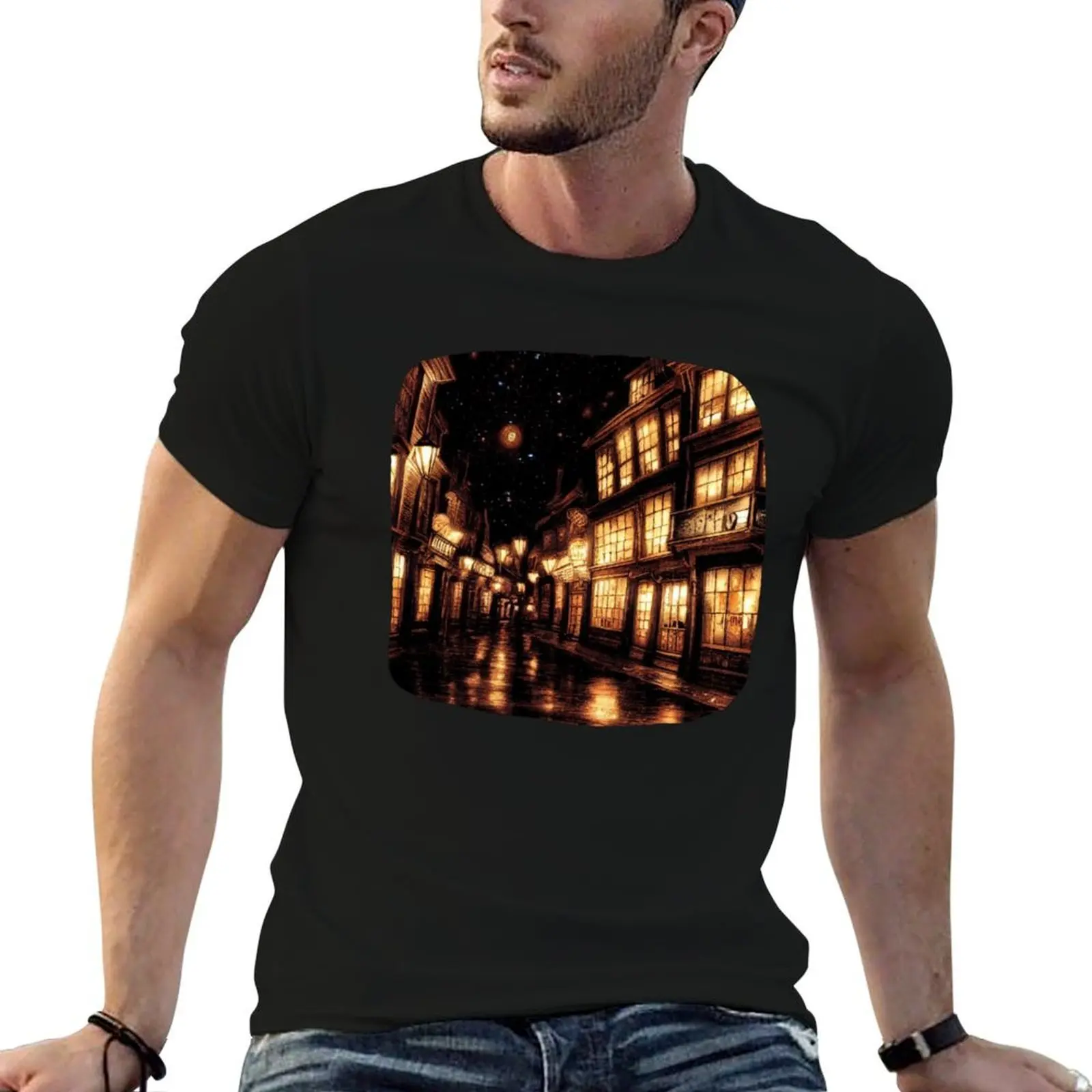 The Alley at Night II - Harry T-Shirt t shirts for man cotton soft t shirt man luxury T-Shirt
The Alley at Night II - Harry T-Shirt t shirts for man cotton soft t shirt man luxury T-Shirt