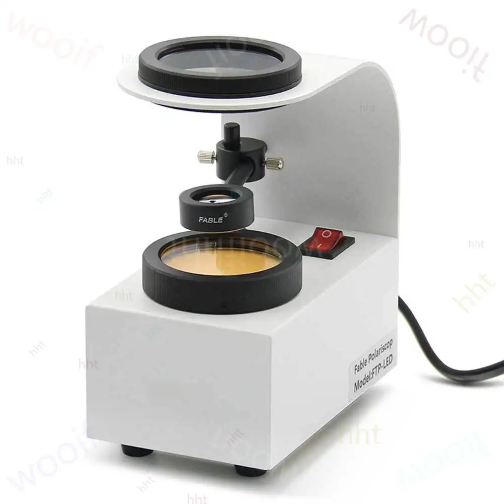 Desktop Polariscope Built-in LED Gemstone Gem Jewel Jewelry Polarizer Tester Tool Magnifiers Gem identification instrument
Desktop Polariscope Built-in LED Gemstone Gem Jewel Jewelry Polarizer Tester Tool Magnifiers Gem identification instrument