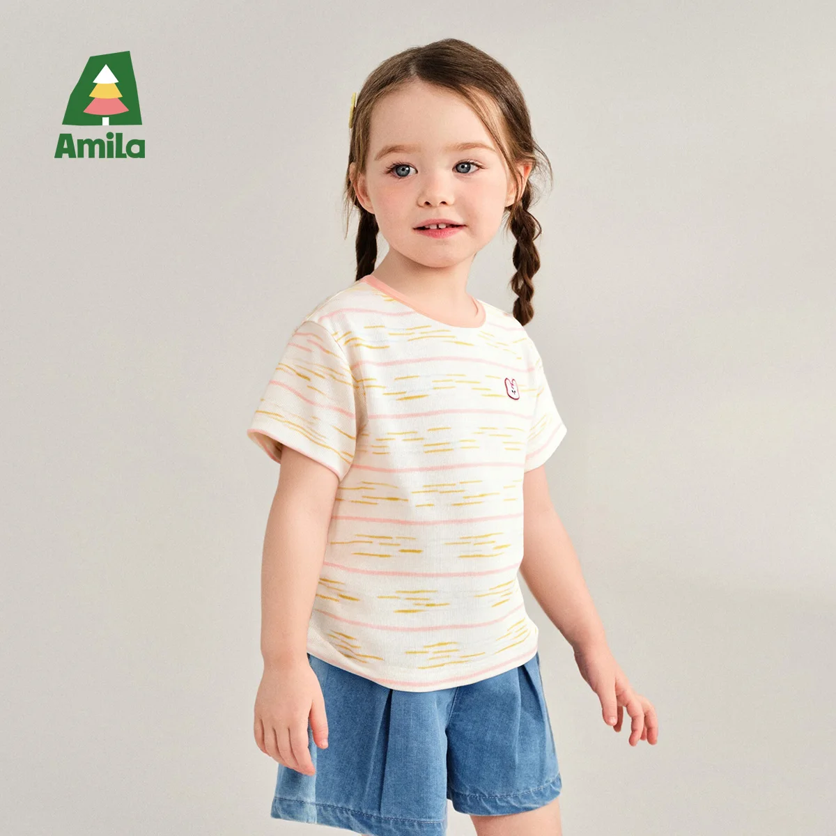 Amila Baby T-shirt 2025 Summer New Casual Fashionable Full Print Cute Cartoon Sticker With Contrasting Color Round Neck Clothing
Amila Baby T-shirt 2025 Summer New Casual Fashionable Full Print Cute Cartoon Sticker With Contrasting Color Round Neck Clothing