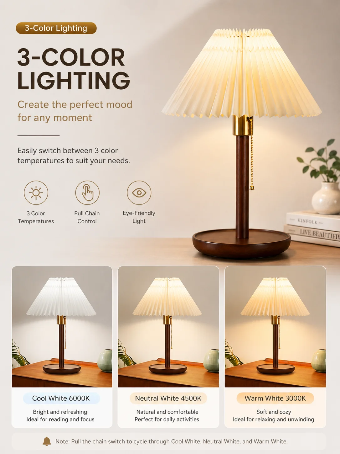 Solid Wood Bedside Table Lamp for Bedroom
Solid Wood Bedside Table Lamp for Bedroom