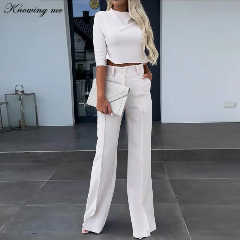 OL Crop Top 2 Piece Set Women Elegant casual O neck solid color tracksuit Sets Female Autumn Long sleeve Wide Leg Pants Set
OL Crop Top 2 Piece Set Women Elegant casual O neck solid color tracksuit Sets Female Autumn Long sleeve Wide Leg Pants Set