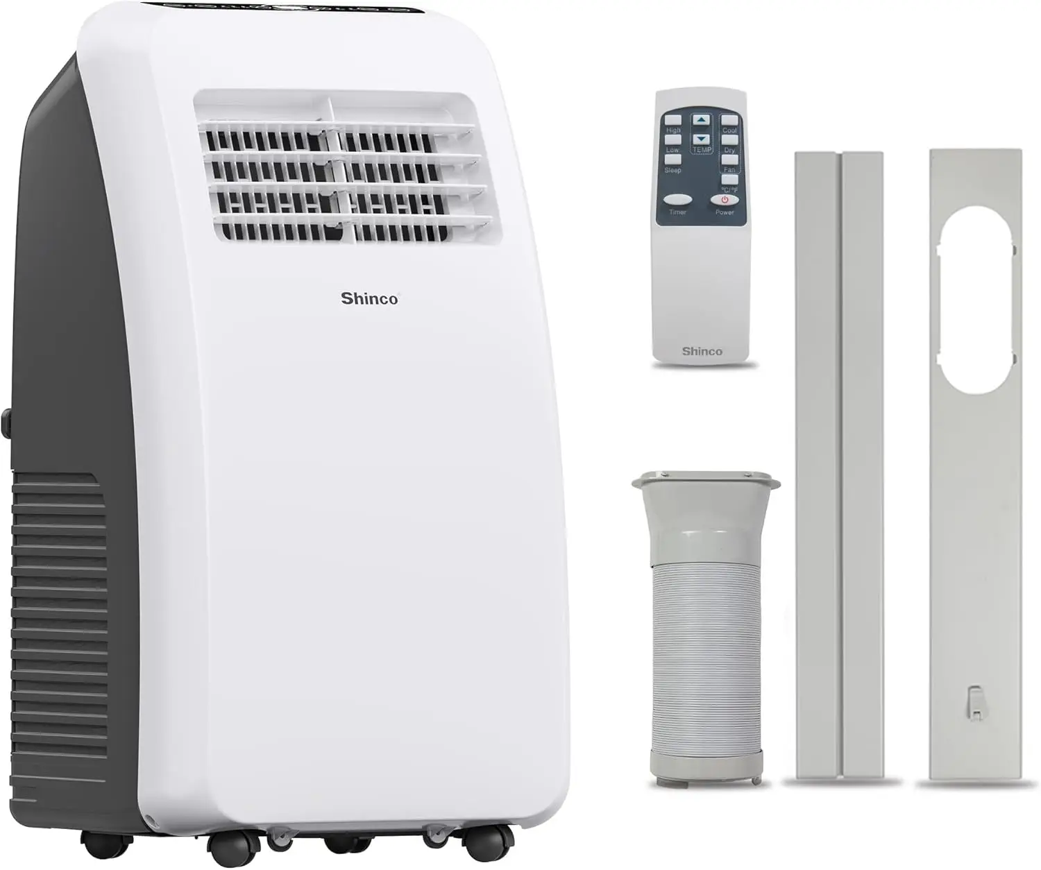 8,000 BTU Portable Air Conditioner - 3-in-1 Cool/Dehumidifier/Fan for Rooms Up to 350 sq.ft, Remote Control & 24H Timer, Compact
8,000 BTU Portable Air Conditioner - 3-in-1 Cool/Dehumidifier/Fan for Rooms Up to 350 sq.ft, Remote Control & 24H Timer, Compact