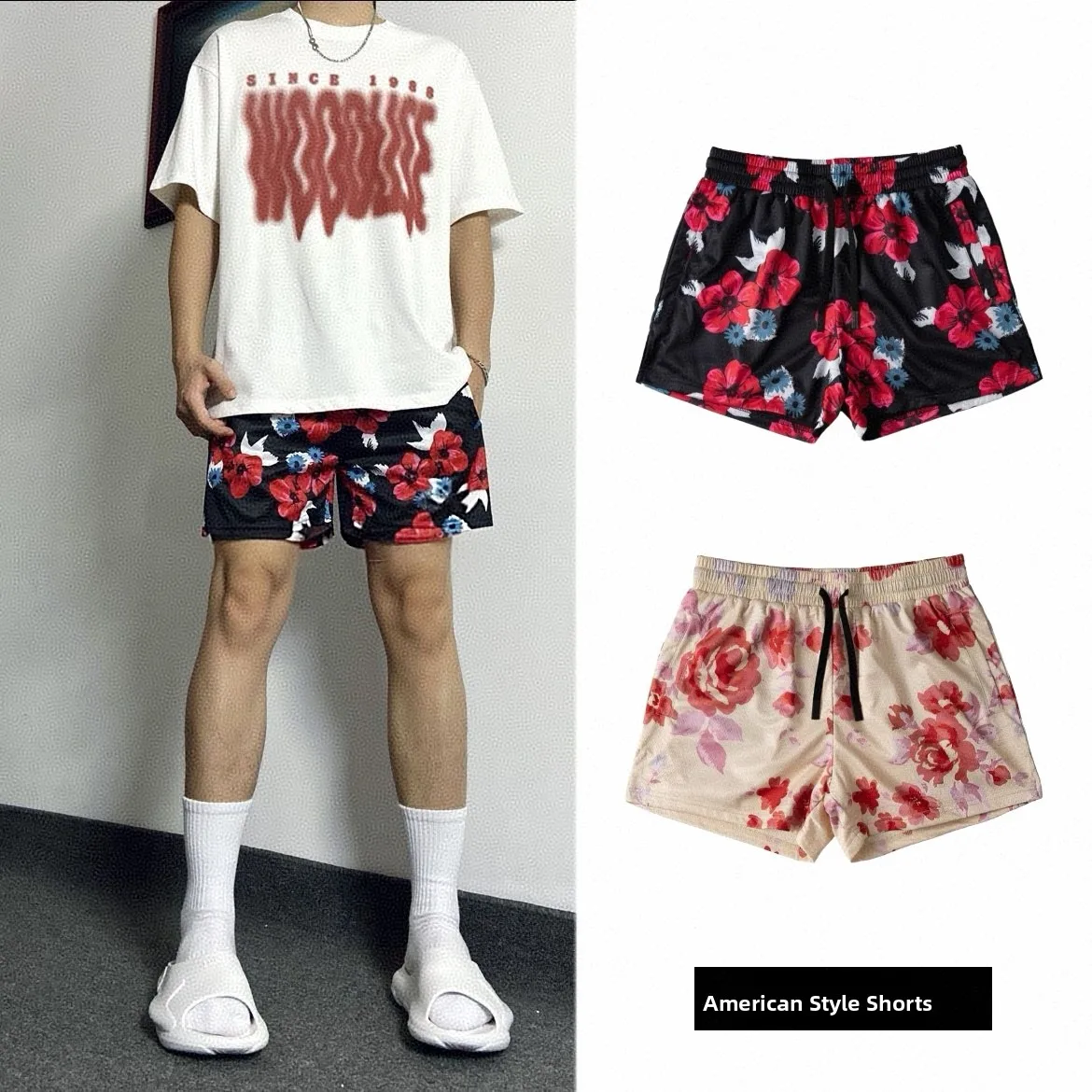 American Sle Baskeall orts Men's Casual Training Pants Breathable Qui Dry Knee-Length Loose Fit Summer Faion
American Sle Baskeall orts Men's Casual Training Pants Breathable Qui Dry Knee-Length Loose Fit Summer Faion