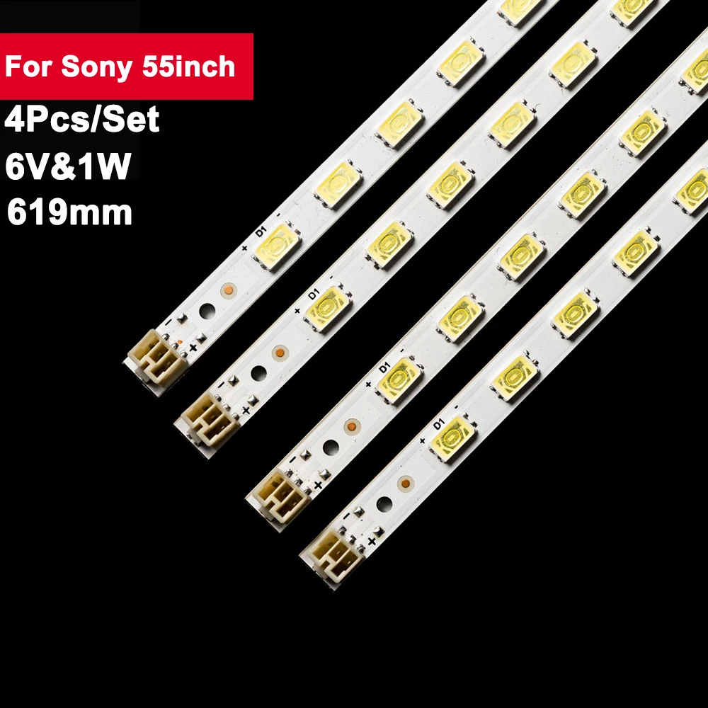 619mm 6V 60lamps Led Tv Backlight Bar for Sony 55inch KDL-55EX720 LTY550HJ03 LJ64-02875A 4Pcs/Set Led Light Strip STS550A26
619mm 6V 60lamps Led Tv Backlight Bar for Sony 55inch KDL-55EX720 LTY550HJ03 LJ64-02875A 4Pcs/Set Led Light Strip STS550A26