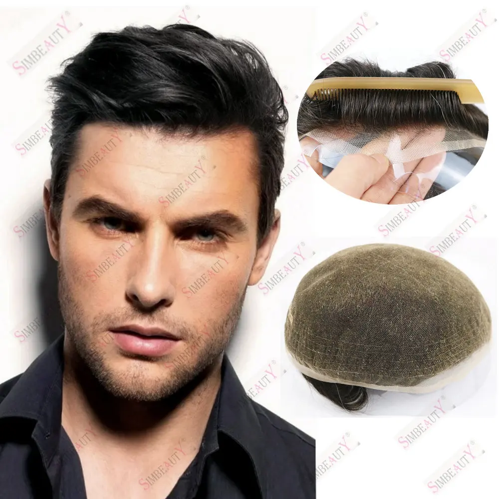Men's Toupee Human Hair Wigs Bleached Knots HairPieces Breathable Full Lace Durable Male Replacement System Natural Hairline
Men's Toupee Human Hair Wigs Bleached Knots HairPieces Breathable Full Lace Durable Male Replacement System Natural Hairline