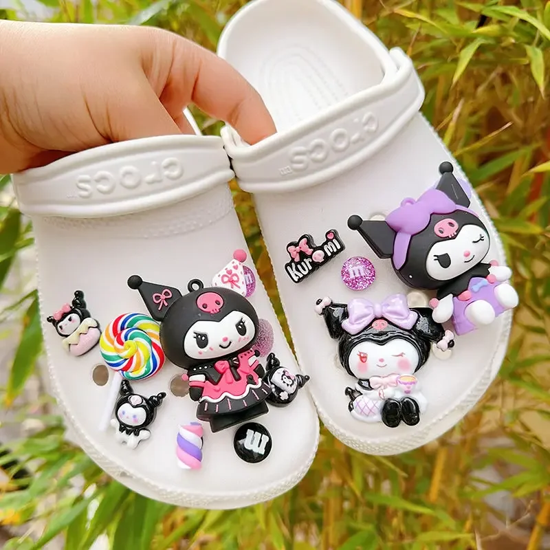 Sanrio Kuromi Shoes Accessories Cartoon Peripheral Charms Soft Plastic Birthday Sandal Decoration Buckle Kids X-mas Party Gift
Sanrio Kuromi Shoes Accessories Cartoon Peripheral Charms Soft Plastic Birthday Sandal Decoration Buckle Kids X-mas Party Gift